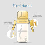 POTATO Sippy Cup For Toddlers with Straw Spill Proof, PPSU Learner Cup with Handle for Baby 1 year old, Water Bottle with weighted ball, 10 Ounce Red