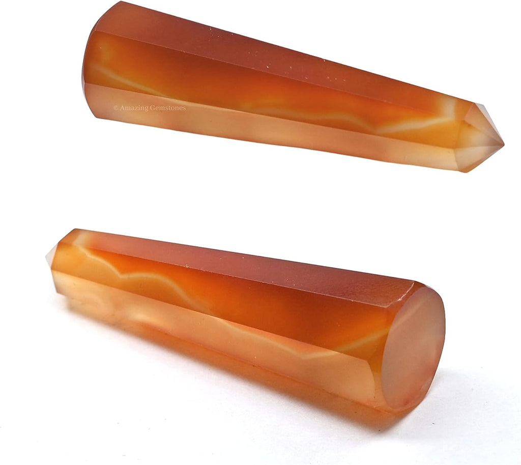 Amazing Gemstone Carnelian Onyx Crystal Towers ~ Natural Healing Crystal Point Obelisk for Reiki Healing and Crystal Grid (2 to 3 INCH)