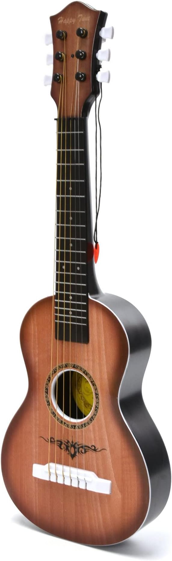 23" Acoustic Guitar, Kids 6 String Toy Guitar - Realistic Steel Strings - Beginner Practice First Musical Instrument for Children, Toddlers (Walnut)
