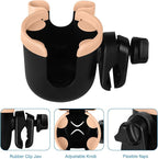 Accmor Stroller Cup Holder with Phone Holder, Bike Cup Holder, Universal Cup Holder for Uppababy Nuna Doona Strollers, 2-in-1 Cup Phone Holder for Stroller, Bike, Wheelchair, Walker, Scooter