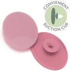 S&T INC. Exfoliating and Massaging Cradle Cap Bath Brushes for Baby, Silicone - 2 Inch x 2.5 Inch, Pink, 2 Pack