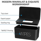 NOVWANG Wipes Dispenser, Large Capacity Baby Wipe Holder(8.3L × 4.9W × 3.9H Inches) Refillable Wipes Container with Sealing Design Baby Wet Wipes Dispenser for Bathroom Home Office Car