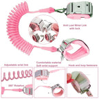 Anti Lost Toddler Harness - Butterfly Baby Leash and Wrist Link with Lock, Child Walking Harness Assistant for Girls, Cute Traction Safety Leash for Kids, Holiday Travel Christmas Gift, Pink