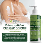Marie Originals Poison Ivy Soap Bar (2 Pack, 2.9 oz Each) & Aftercare Lotion (16 fl oz) – Natural Cleanser & Soothing Moisturizer for Poison Ivy, Oak & Sumac Exposure