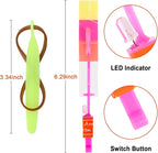 25 Sets LED Flying Set, 25 Slingshot+25 Glow Helicopter-50 Pcs, Flying Toy Outdoor Toys Glow in The Dark Party Supplies Party Favors for Kids 8-12,4-8