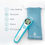 Forehead & Ear Thermometer for Mom & Baby, 1 Second Readings, Fever Alert, Automatic Switch Between oC/of