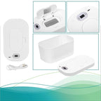 Baby Wipe Warmer, Portable USB Powered Baby Wet Wipes Dispenser Holder with Temperature Control, Paper Towel Heater for Home, Car, Travel (White)