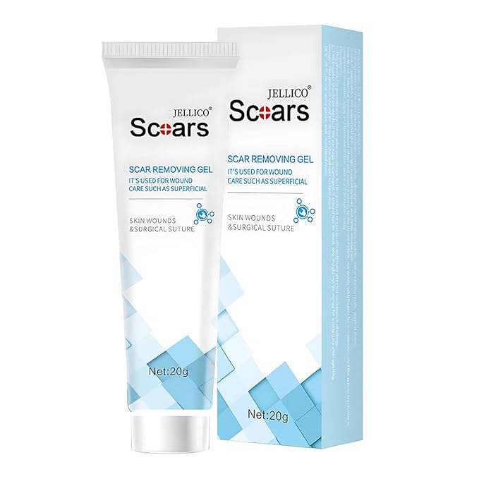 Advanced Scar Gel for Surgical Scars, Face, Body, Legs, Burns, Acne, C-Section, Stretch Marks, Keloids - Effective Scar Removal for Men and Women, Suitable for Old & New Scars (100% New -1 Bottle)