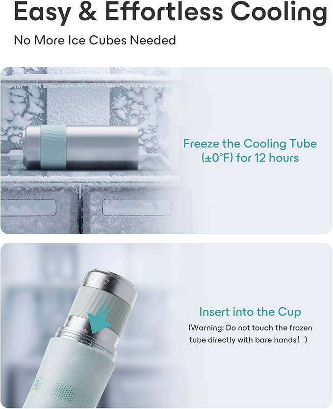 22oz Breast Milk Cooler for Travel & Work, Stainless Steel Chiller with 360° Even Cooling, Keeps Milk Cold for 24 Hours, Portable Storage for Breastfeeding Moms, Includes 2 Baby Bottles, Green