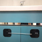 YEYA Upgraded Refrigerator Door Lock with Combination for Adults, Lock for Fridge, Freezer, File Cabinets, Desk Drawers, Locker, Child Safety Latch, Easy Install No Drlling 1 Pack