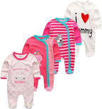 Kiddiezoom Baby and Toddler Boys'Snug Fit Footed One-Piece Romper Jumpsuit Cotton Cotton Footed Outfit