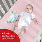 Crib Sheets for Girls 4 Pack, Fitted Crib Sheets for Standard Size Crib and Toddler Mattresses, Soft and Breathable Baby Gift Girl Set, Pink