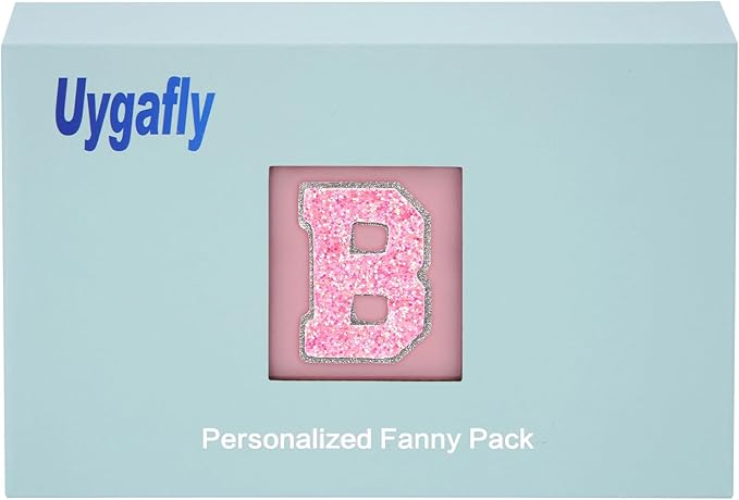 Bridesmaid Gifts - Wedding Day Proposal, Bridal Shower, Maid of Honor - Fanny Pack Belt Crossbody Bag | Peach, Initial B