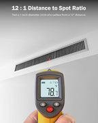 Infrared Thermometer Laser Temperature Gun, Digital Surface Heat Temp Gun Non-Contact for Cooking Food, Pizza Oven, Griddle Meat, Refrigerator, HVAC, Grill, Engine -58℉~986℉ (GS320)