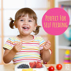 Elk and Friends Kids 7.8” Porcelain White Plates with Silicone Sleeves + Lids | Divided Plates | Suitable for Kids/Toddlers | Microwave & Dishwasher Safe | Non Slip | Snack Dishes…