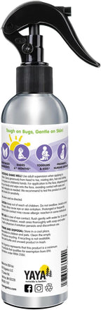 YAYA ORGANICS Baby Bug Ban – Natural, Proven Effective Mosquito Repellent for Babies, Kids and Sensitive Skin (8 Ounce Spray)