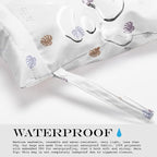 Wet Dry Bag, for Swimsuit, Travel, Beach, Pool, Stroller, Diapers, Dirty Yoga Gym Clothes, Makeup Bag, Waterproof Tropical Palm Leaves Decor Jungle Palm Leaf Favors