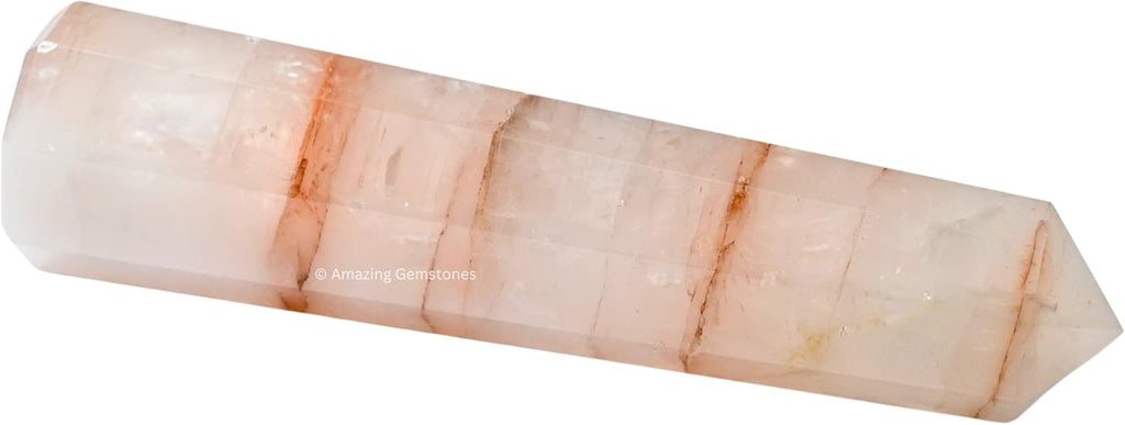 Amazing Gemstone Red Hematoid Quartz Crystal Towers - Natural Healing Crystal Point Obelisk for Reiki Healing and Crystal Grid (3 Inch)