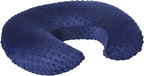 Nursing Pillow and Positioner Breastfeeding and Bottle Feeding, Propping Baby, Tummy Time, Sitting Support for Baby Boys Girls, with Removable dots Cover (Estate Blue)