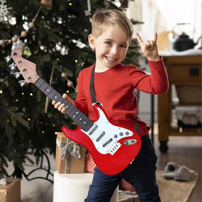 16inch Mini Guitar Toy for Kids and Beginners, Electric Guitar with Strap for Toddlers and Boys and Girls Instrument Toys