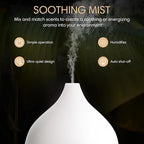 SALKING Essential Oil Diffuser, 100ml Small Aromatherapy Diffuser with Auto Shut-Off Function, Ultrasonic Diffusers for Essential Oils, Cool Mist Humidifier with Warm White Lights, for Office Home