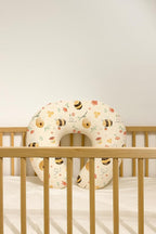 Nursing Pillow Covers 2 Pack, Breastfeeding Pillow Slipcovers Soft and Stretchy, Nursing Covers for Baby Girls Boys Newborn (Honeybee Dreams)