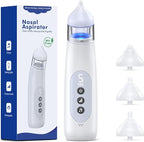 Nasal Aspirator for Baby 5 Suction Levels Rechargeale Nose Sucker, Music and Light Silicone Nose Suction Battery Powered for Baby Girls Boy Adult Pets