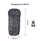 Front Height Adjustable Winter Waterproof Stroller Bunting Bag,Winter Stroller Blanket,Good for M6-48 Toddler
