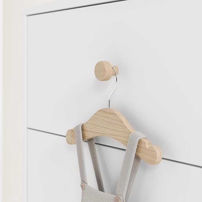 Storkcraft California 6-Drawer Double Dresser (White with Driftwood) - GREENGUARD Gold Certified, Interlocking Drawer System, Dresser Drawer Organizer for Kids Bedroom