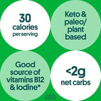 Gimme Seaweed Organic Premium Roasted Seaweed Snacks, Wasabi, 20 Count, Keto, Vegan, Gluten-Free, Great Source of Omega3s and Iodine, Healthy On-The-Go Snack for Kids and Adults