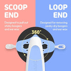 HubiBaby 3 in 1 Baby Nose Cleaning Tweezer Booger Remover and Baby Ear Wax Removal Tool with Soft Silicone Dual Ear Wax and Safe Nasal Picker for Newborns Infants & Toddlers
