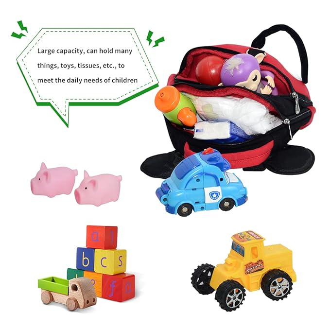 Baby Anti-Lost Harness, Yimidear Purified Cotton Toddler Safety Leash for Babies & Kids Boys and Girls (Red)