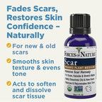 Forces of Nature Scar Treatment, Reduce Stretch Marks, Surgical Scars, Old and New Scars, Burn Scars, and Keloids, Organic Homeopathic Medicine for Skin Care, Promotes Healthy Skin, 1 FL OZ