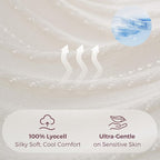 Momcozy Ultra-Light Nursing Cover for Breastfeeding, Soft Breathable Tencel™ Lyocell Fabric, Multi-Use Feeding Shawl, Newborn Essentials Must Haves(White)