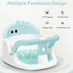 Baby Bath Seat for Babies 6 Months & Up Sitting Up, Non-Slip Baby Bath Chair with Suction Cup, Safe and Comfortable Portable Infant Bath Seat for Bathroom, Bathtub Tub, Easy to Clean (Green)