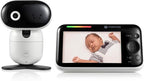 Motorola Nursery Video Baby Monitor with Camera, 5" Screen HD PIP1610, No WiFi, Wall Mount, Long Range, 2-Way Audio, Temperature Sensor, Motorized, Lullabies