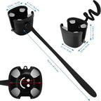 Accmor Stroller Cup Holder, Universal Cup Holder with Silicone Gooseneck Arm, Bike Cup Holder, 360° Rotatable Large Caliber Drinks Holder for Stroller, Bike, Wheelchair, Walker