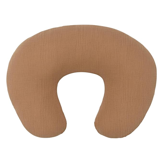 FUNUPUP Muslin Nursing Pillow Cover Compatible with Boppy Nursing Pillow, Soft Baby Nursing Covers for Breastfeeding Pillows for Boys Girls, Brown