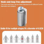 PandaEar Portable Baby Bottle Warmer, Fast Heating & Long-Lasting Temperature, Waterless Milk Warmer with Adjustable Temperature, USB Rechargeable Travel Bottle Heater for Breastmilk & Formula