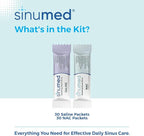 Sinus Rinse, 60PK Refill Nasal Rinse Packets with NAC and Saline, Helps with Allergy, Congestion, Cold Symptoms