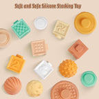 Musical Instruments Wooden for Kids 1-5 Year, Percussion Instruments Music Toy Set with Tambourine, Handbells, Clarinet, Sounder for Toddlers, Montessori Educational Toys for Baby (Natural Color)