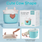 NCVI Baby Formula Dispenser On The Go, Formula Container To Go, Formula Holder for Travel, Outdoor Picnic with Baby Infant, Portable Container for Milk Powder, Snacks, Candy, Fruits (Green)