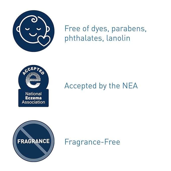 CeraVe Diaper Rash Cream, Baby Healing Ointment for Extra Dry, Cracked Skin, Diaper Cream with Ceramides & Vitamin E, Lanolin, Fragrance, Paraben, Dye, Phthalates & Sulfate Free, 3 Ounce