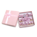 Baby Girl Nylon Headbands Flower Hair Bows Accessories-Elastic Hair Band Crown Handmade FLoral Wraps Birthday Gifts for Girls Newborn Infant Toddler 3Pcs