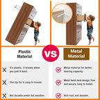 Anti Tip Furniture Anchors for Baby Pet Proofing,Furniture Wall Anchor Furniture Dresser Bookshelf Falling Prevention Device for Children (White)