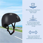 Color Gradient Adjustable Kids' Helmet with Knee & Elbow Pads Set | Multi-Sport Safety Gear for Boys & Girls Ages 5-14 | Skateboarding, Scooters, Roller & Inline Skating, Longboarding