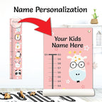 Personalized Canvas Growth Chart for Kids, Height Chart for Kids, Growth Chart Banner with Name
