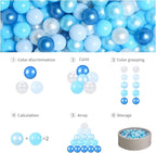 GOGOSO Ball Pits Balls for Toddlers Pack of 50 100 200 Plastics Shape Ball Non-Phthalate Non-BPA Non-Toxic 2.2-Inch Crush Proof Play Balls