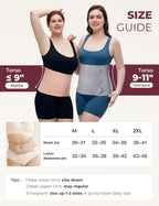 Momcozy Ergowrap Postpartum Belly Band for Natural and C-Section Recovery, Abdominal Binder with 3D Abdomen Lifting & Ergonomic Back Support, Seamless Belly Wrap Shapewear for Post Surgery Recovery