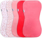 Premium 5-Pack Large Organic Cotton Burp Cloths – 3 Layers, Ultra Soft & Absorbent Burping Towel, Shoulder Towel & Hand Towel